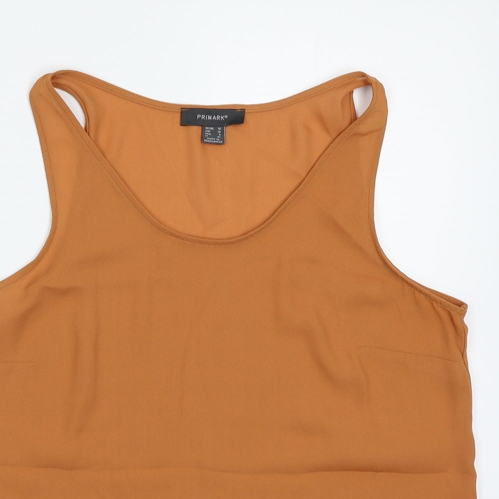 Primark Womens Beige   Basic Tank Size 10