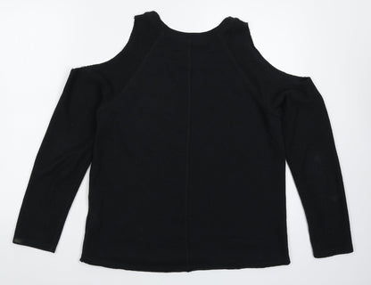 Hollister Womens Black   Pullover Sweatshirt Size M