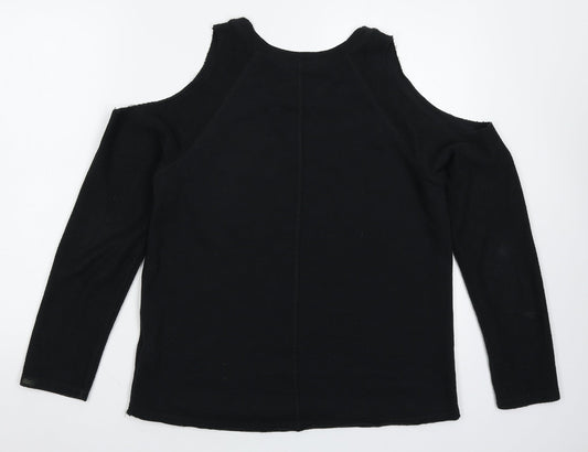 Hollister Womens Black   Pullover Sweatshirt Size M