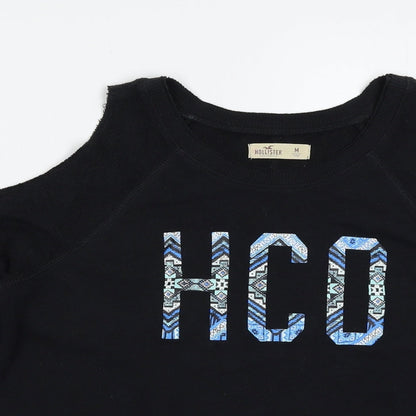 Hollister Womens Black   Pullover Sweatshirt Size M