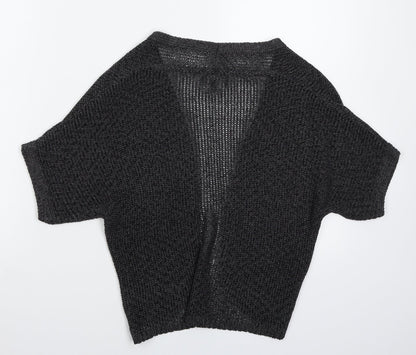 Per Una Womens Grey  Knit Cardigan Jumper Size 10