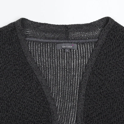 Per Una Womens Grey  Knit Cardigan Jumper Size 10