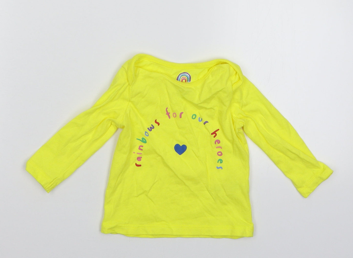 F&F Baby Yellow   Basic T-Shirt Size 3-6 Months