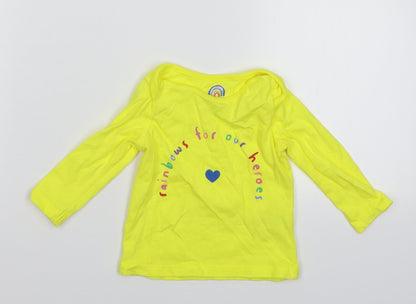 F&F Baby Yellow   Basic T-Shirt Size 3-6 Months