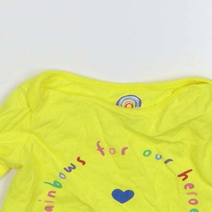 F&F Baby Yellow   Basic T-Shirt Size 3-6 Months