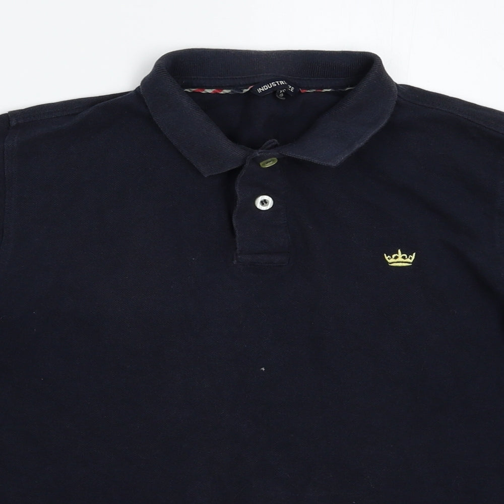 Industrialize Mens Black    Polo Size XS