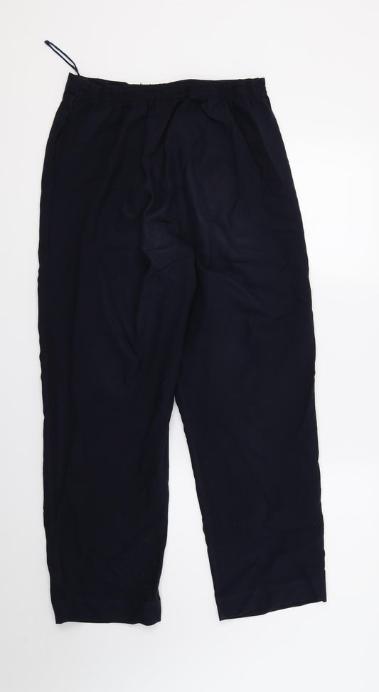 Womens UK Size 10 BM Regular Fit  Blue Trousers