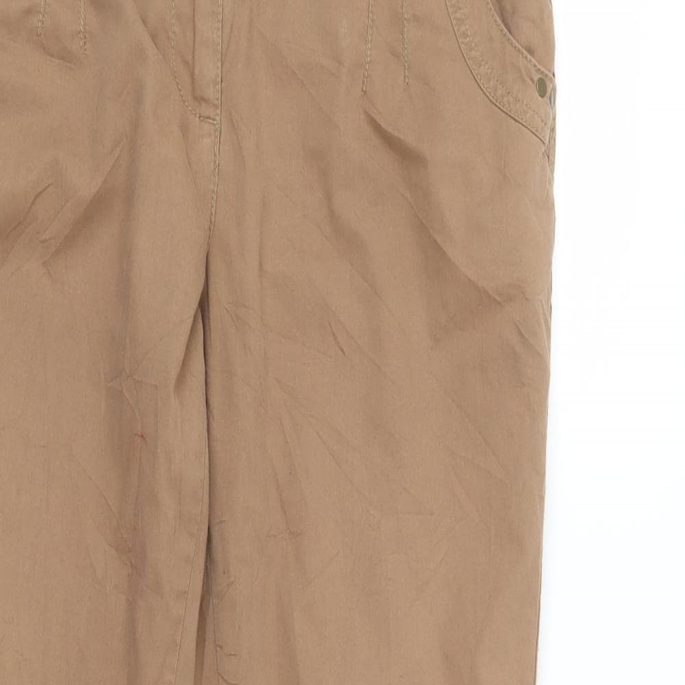 Womens UK Size 12 BHS Regular Fit  Brown Trousers
