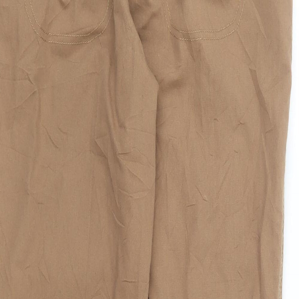 Womens UK Size 12 BHS Regular Fit  Brown Trousers
