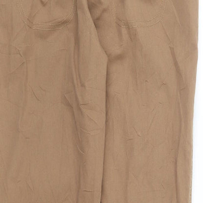 Womens UK Size 12 BHS Regular Fit  Brown Trousers