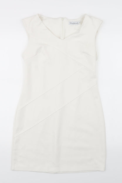 Sabrina Diamarts Womens White   Pencil Dress  Size S