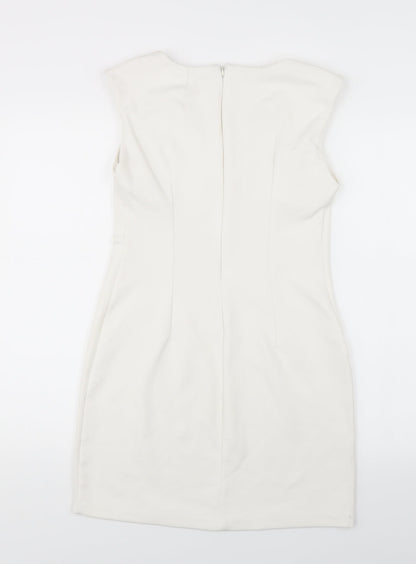 Sabrina Diamarts Womens White   Pencil Dress  Size S