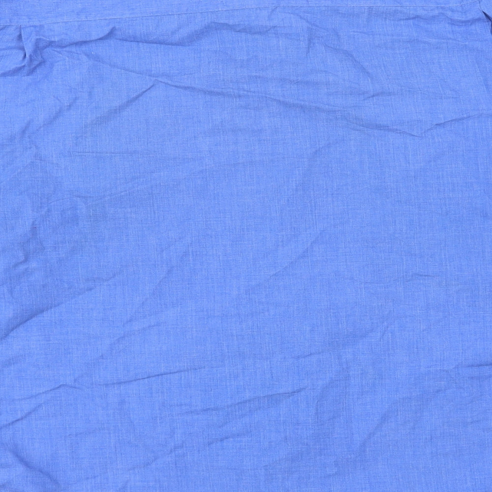 Greenwood Mens Blue    Button-Up Size 17.5