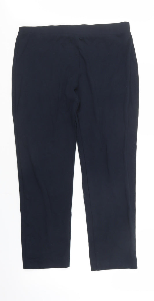 M&S Womens Blue   Sweatpants Trousers Size 16 L26 in