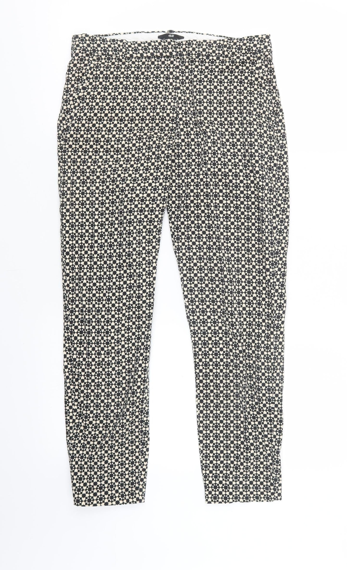 Womens UK Size 8 H&M Regular Fit  Beige Trousers