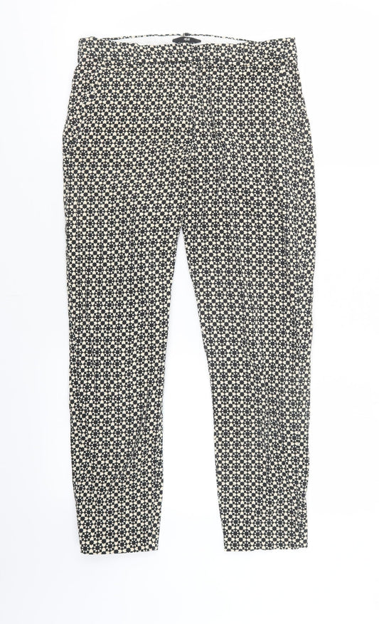 Womens UK Size 8 H&M Regular Fit  Beige Trousers