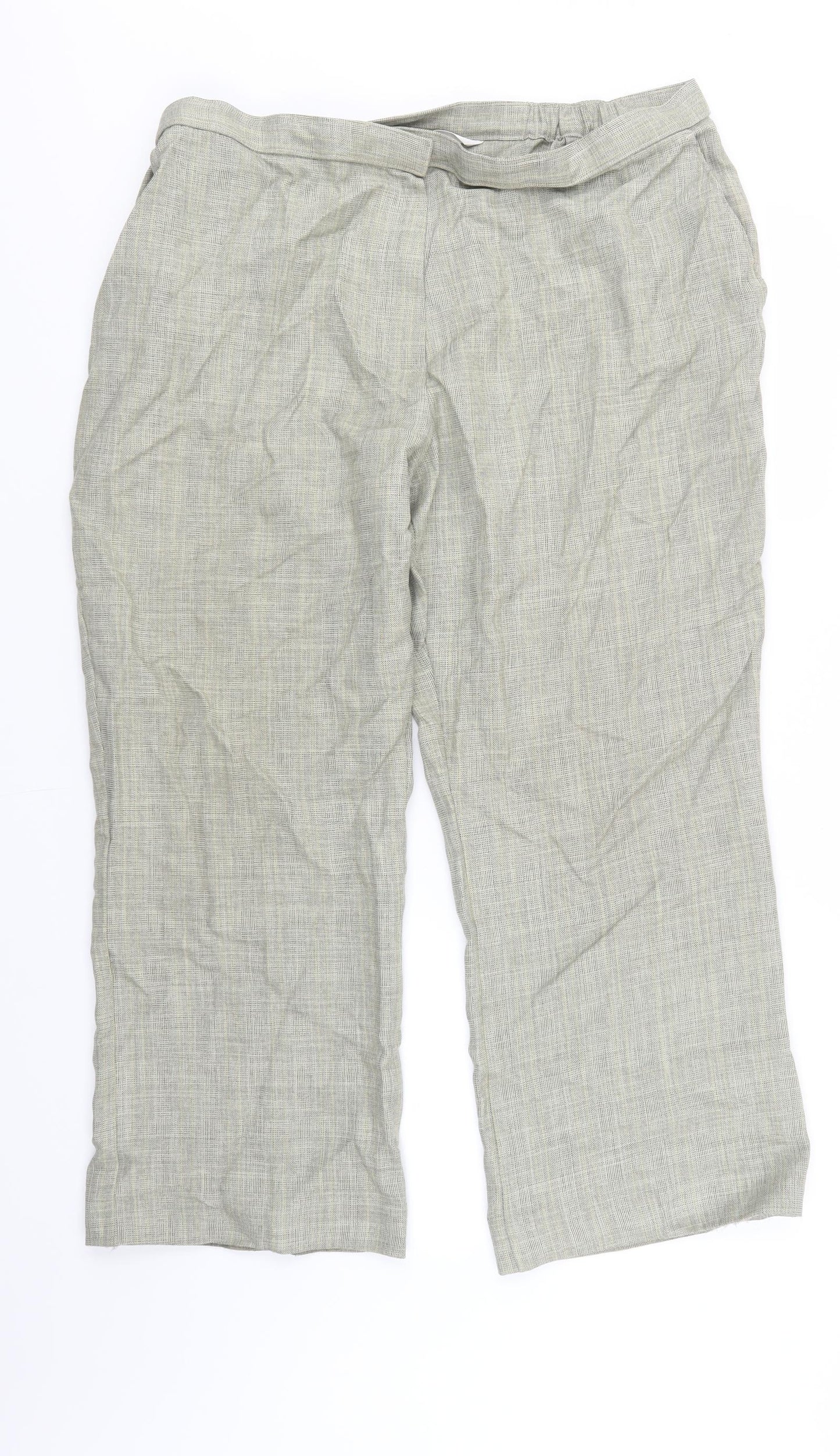 Womens UK Size 20 M&S Regular Fit  Beige Trousers