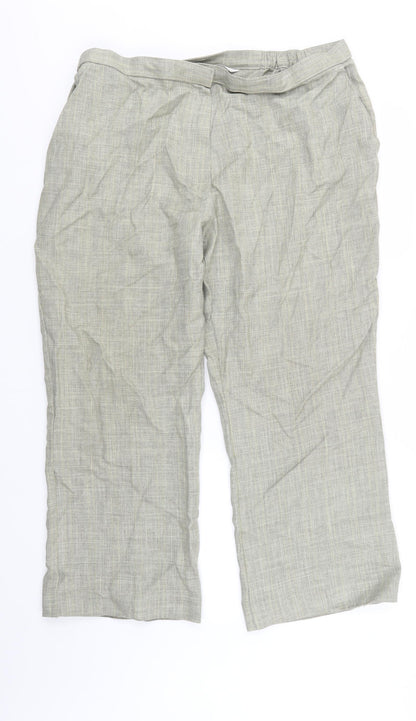 Womens UK Size 20 M&S Regular Fit  Beige Trousers