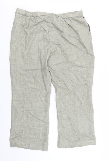 Womens UK Size 20 M&S Regular Fit  Beige Trousers