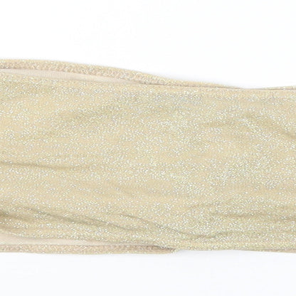 Boohoo Womens Gold   Basic T-Shirt Size 12