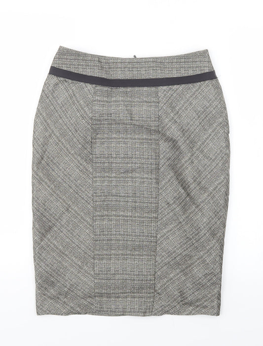 M&S Womens Beige   Straight & Pencil Skirt Size 8