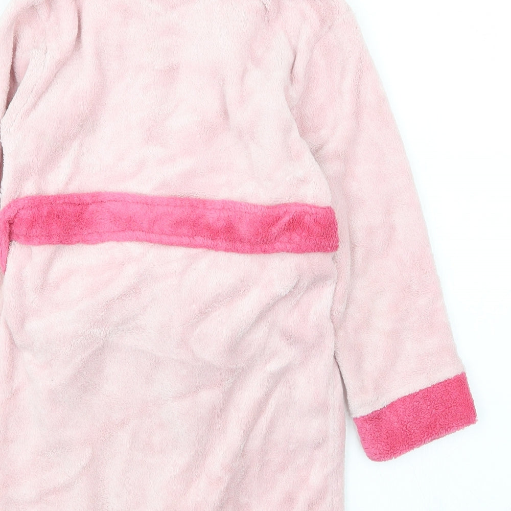 PUREKIDS Girls Pink  Fleece Top Robe Size 3-4 Years