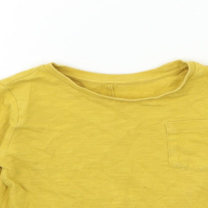mamas & papas Girls Yellow   Basic T-Shirt Size 2-3 Years