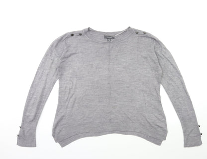Primark Womens Grey  Knit Pullover Jumper Size 12