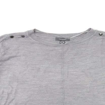 Primark Womens Grey  Knit Pullover Jumper Size 12