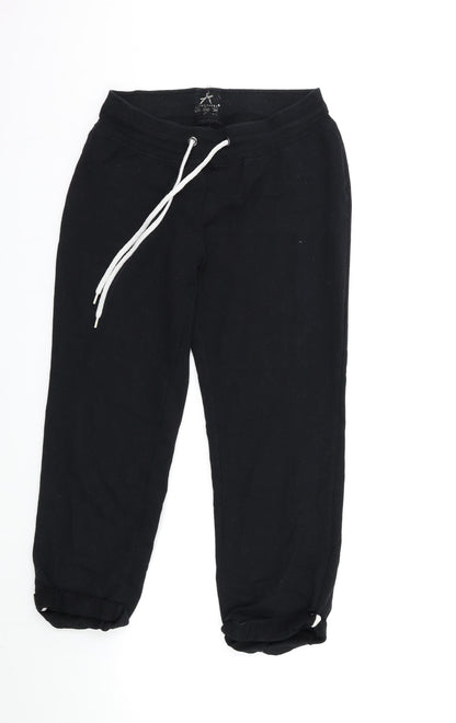 Womens UK Size 10 Atmosphere Regular Fit Sweatpants Black Trousers