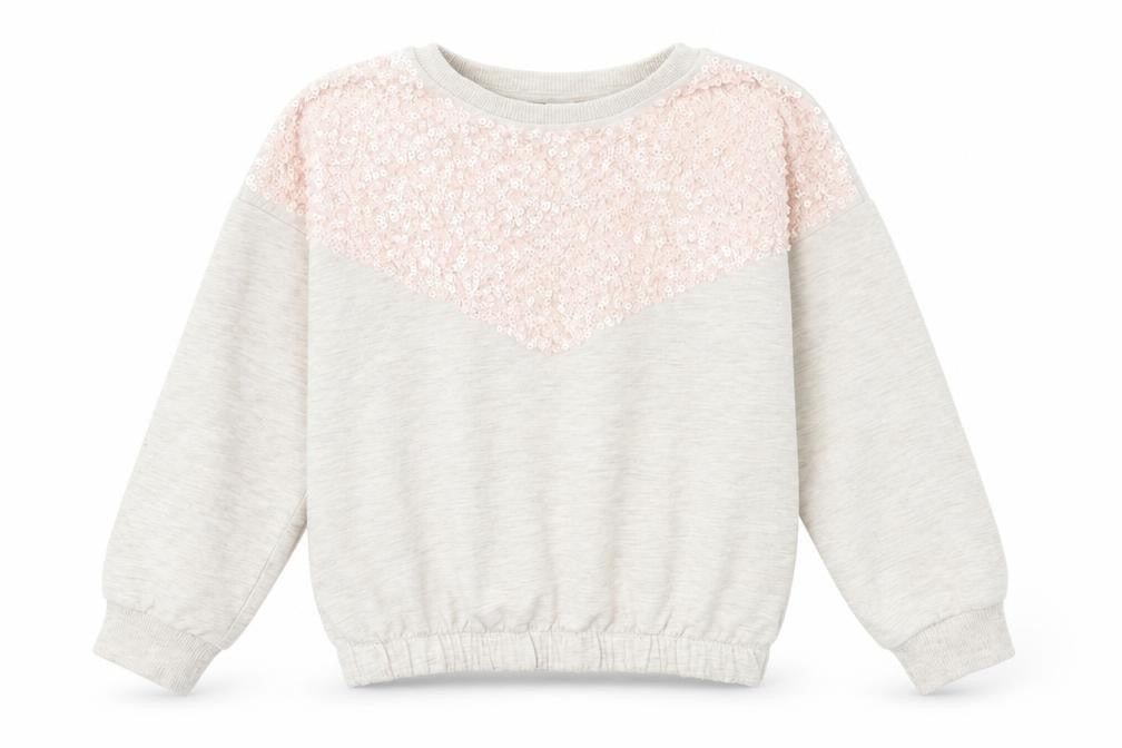 Tu Girls Grey   Pullover Sweatshirt Size 8 Years