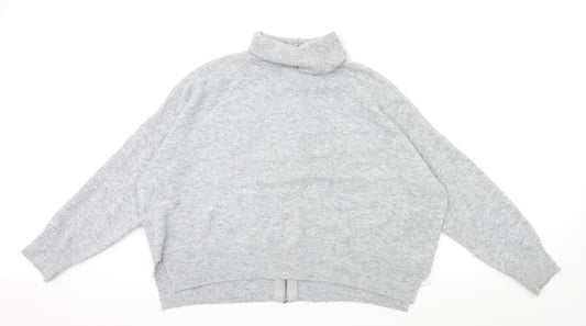 Topshop Womens Grey  Knit Pullover Jumper Size 14