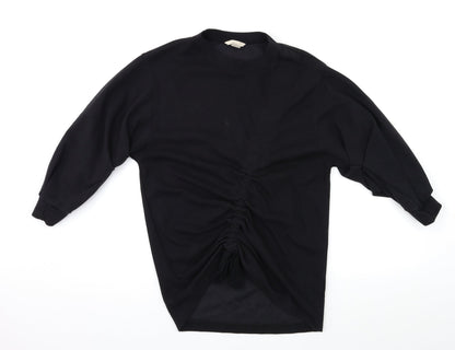 H&M Womens Black   Pullover Sweatshirt Size 4