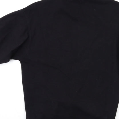 H&M Womens Black   Pullover Sweatshirt Size 4