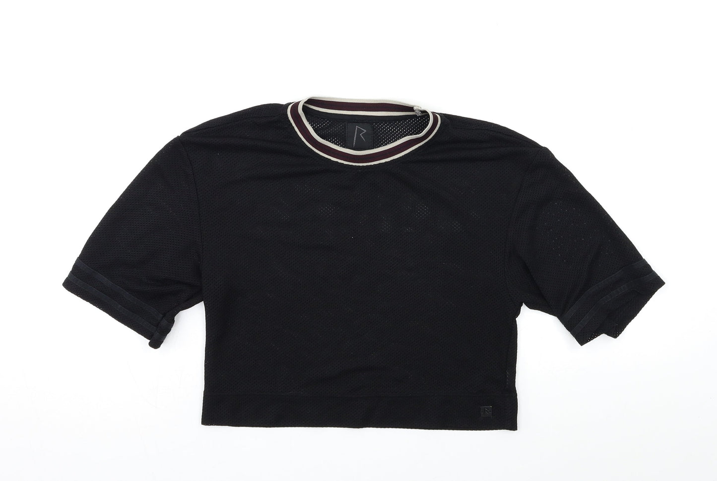 Womens UK Size 6 River Island Black  T-Shirt