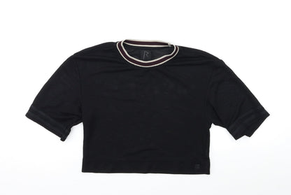 Womens UK Size 6 River Island Black  T-Shirt