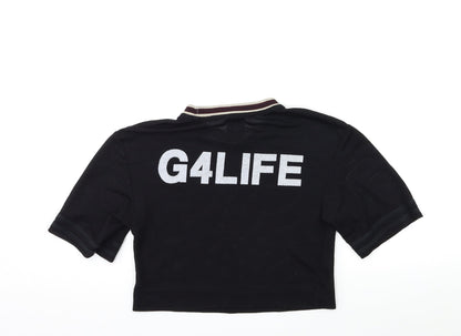 Womens UK Size 6 River Island Black  T-Shirt
