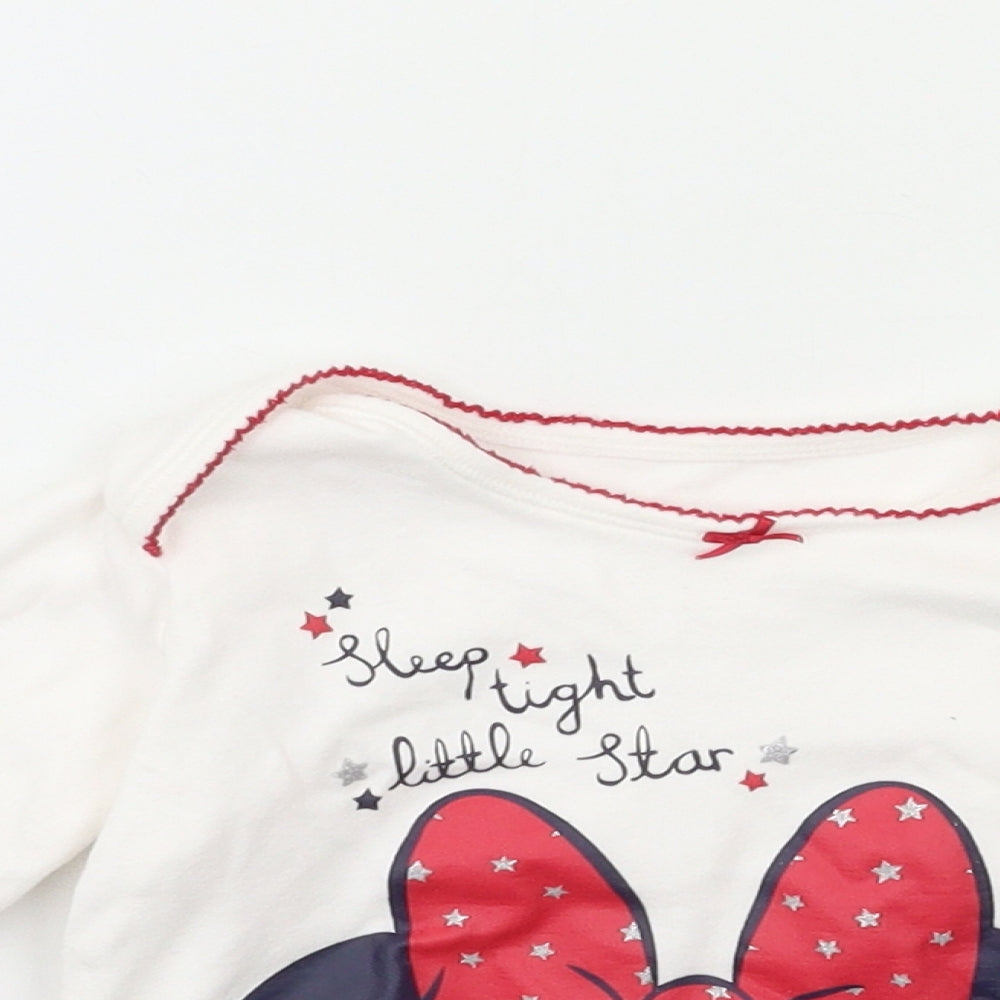 George Baby White   Basic T-Shirt Size 12-18 Months  - Minie Mouse