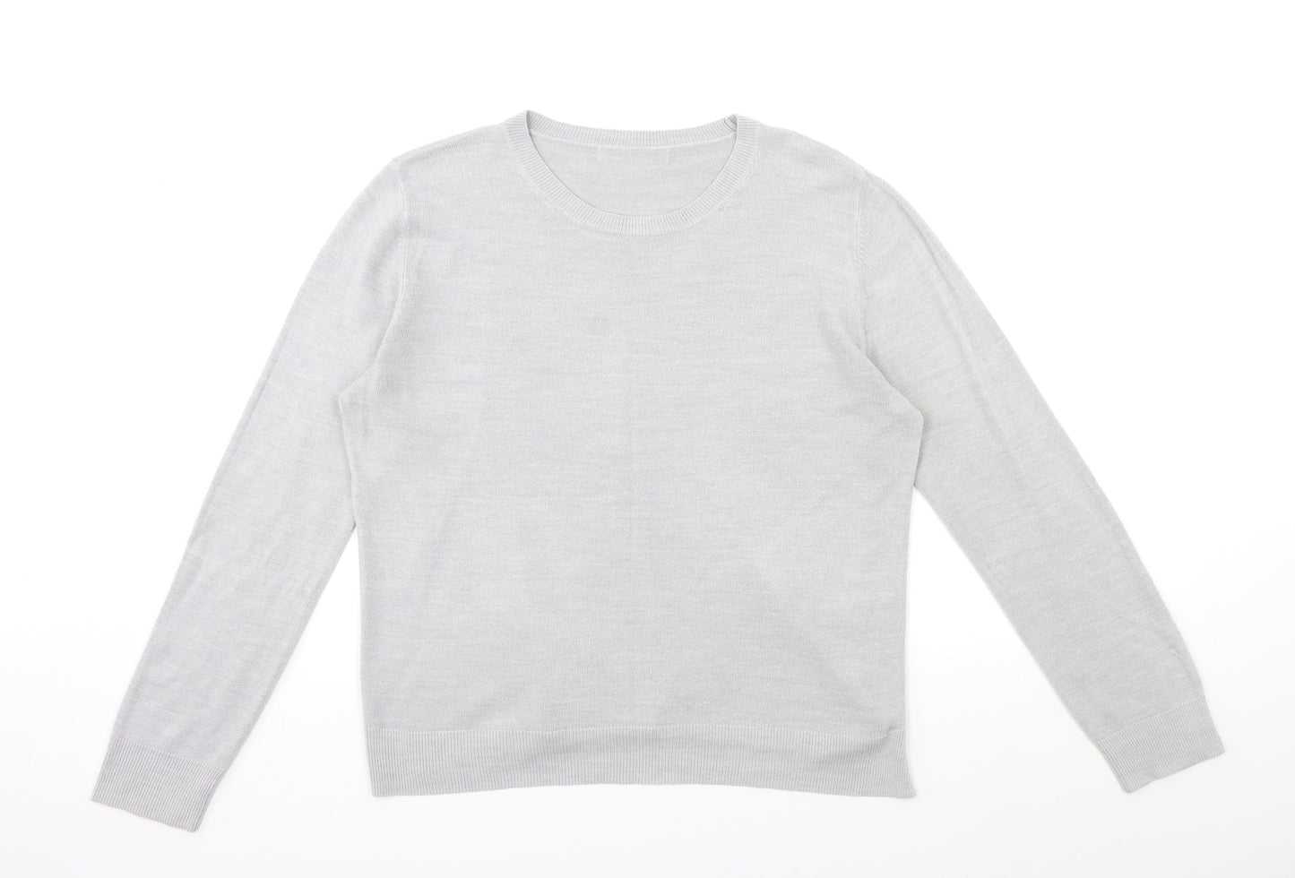 Marks and Spencer Womens Grey  Knit Pullover Jumper Size 16