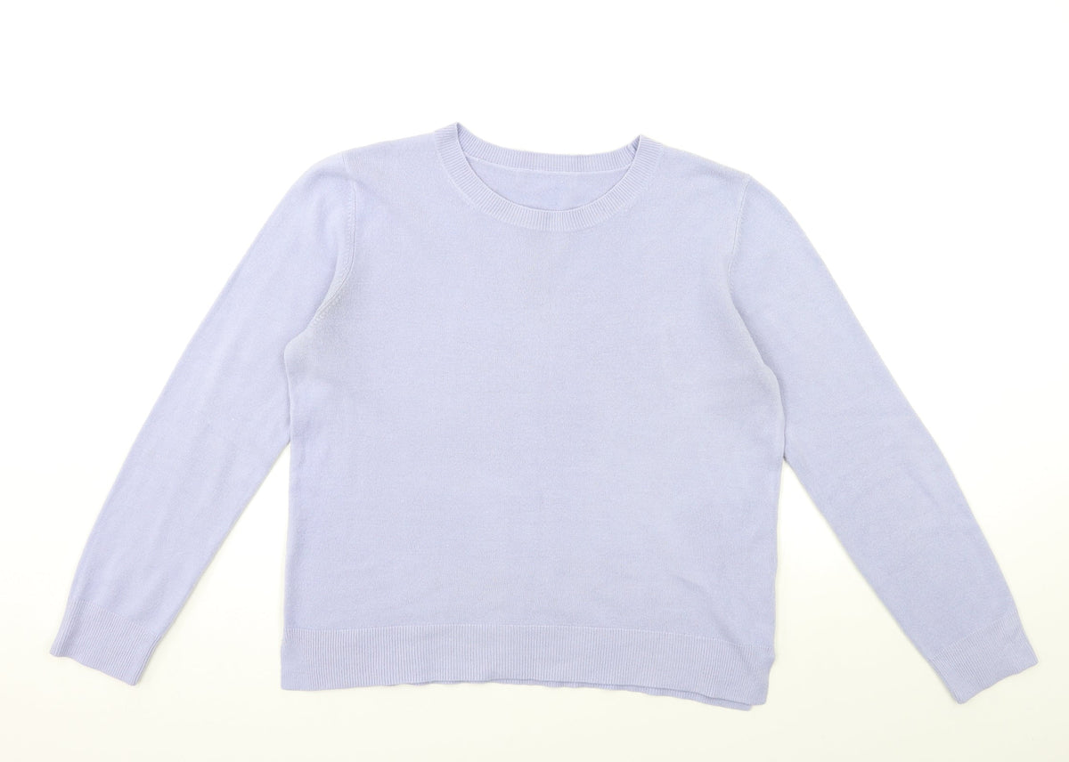 Marks & Spencer Womens Purple  Knit Pullover Jumper Size 16