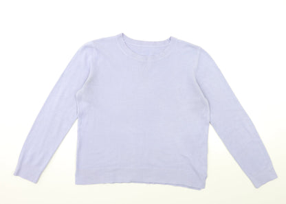 Marks & Spencer Womens Purple  Knit Pullover Jumper Size 16