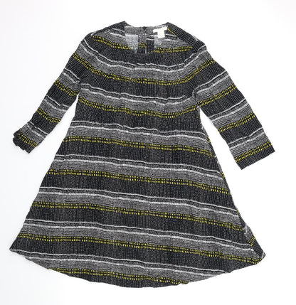 H&M Womens Blue Striped  Shift  Size 6