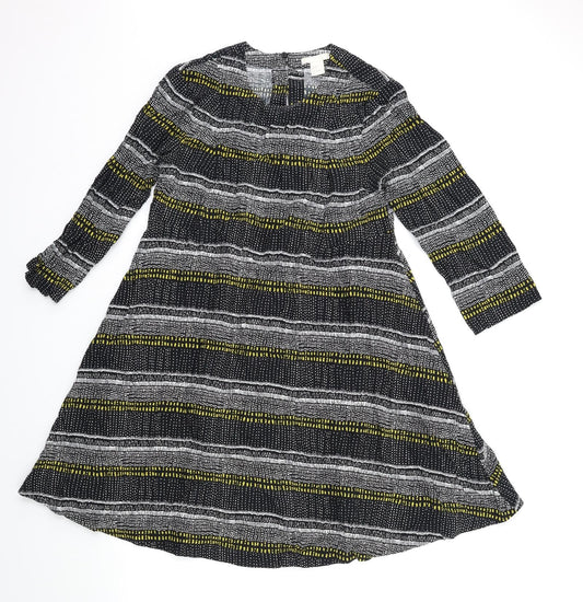 H&M Womens Blue Striped  Shift  Size 6