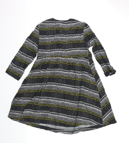 H&M Womens Blue Striped  Shift  Size 6
