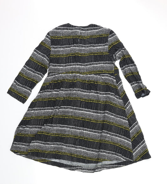 H&M Womens Blue Striped  Shift  Size 6
