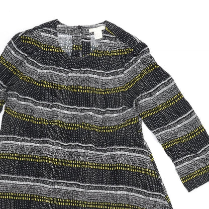 H&M Womens Blue Striped  Shift  Size 6