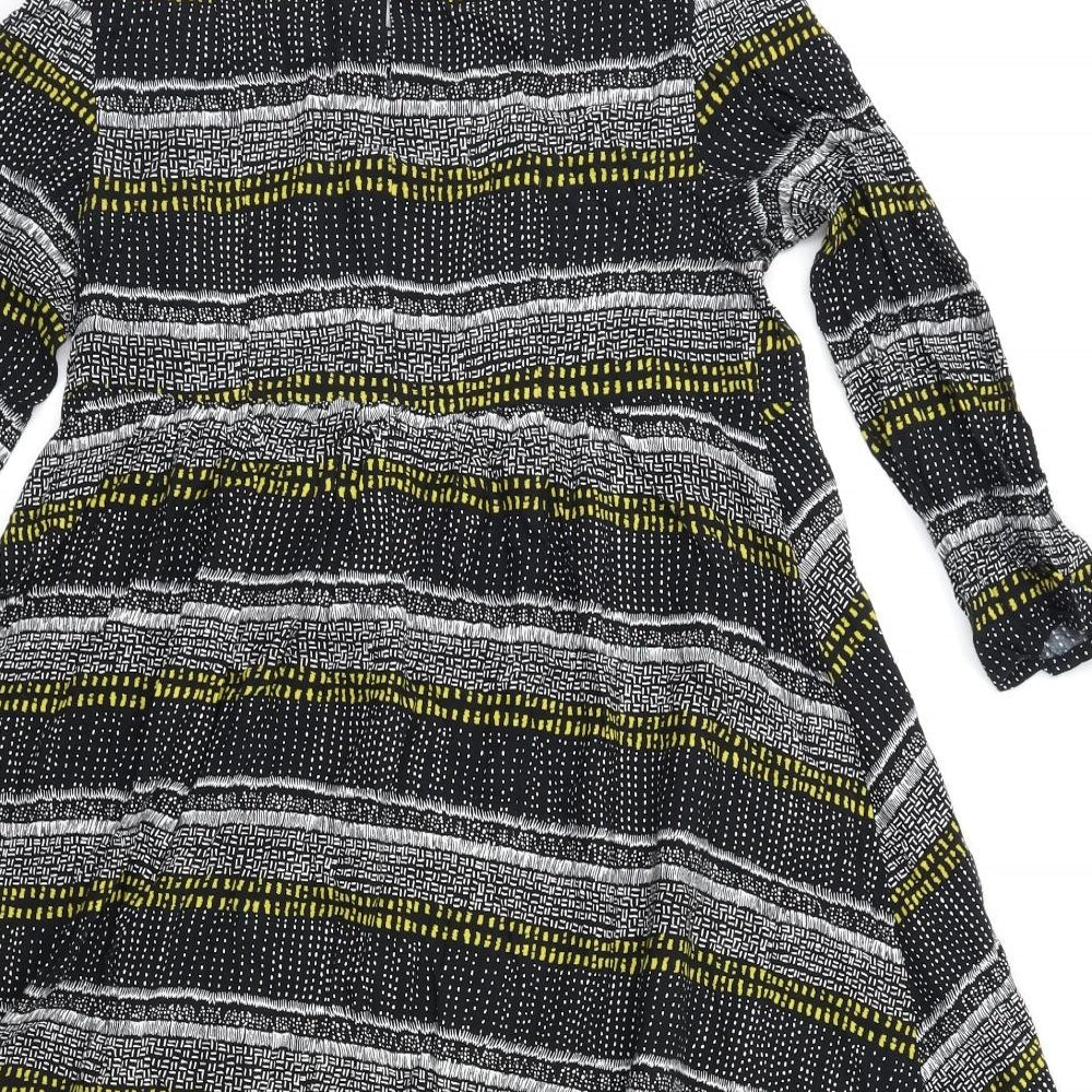 H&M Womens Blue Striped  Shift  Size 6