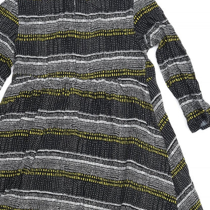 H&M Womens Blue Striped  Shift  Size 6