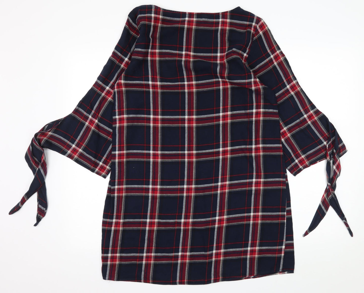 H&M Womens Blue Plaid  A-Line  Size 10