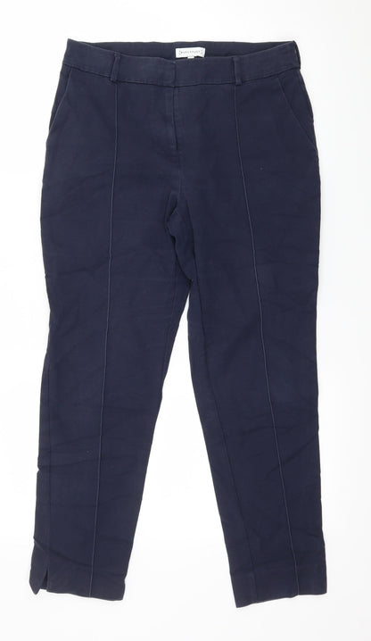 Warehouse Womens Blue   Trousers  Size 10 L25 in